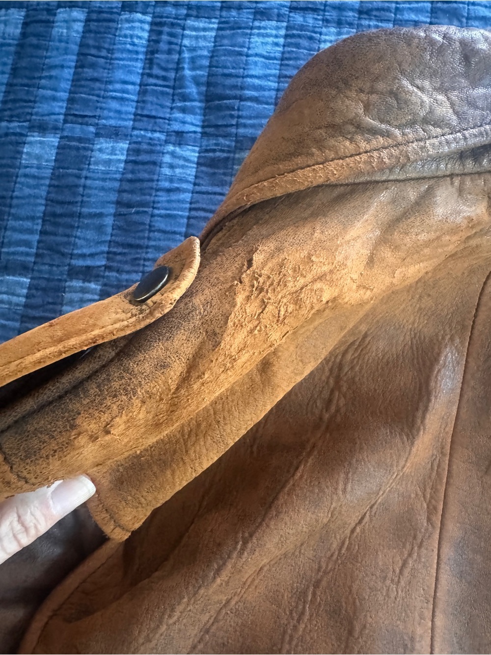 Brown Leather Jacket - Picture 6 of 7